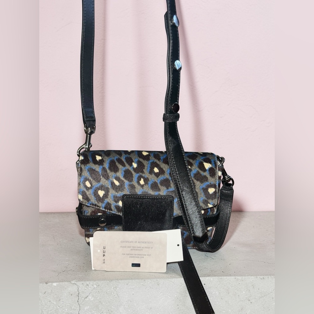 Jimmy Choo Lexie Leopard Print Pony Bag